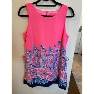 Lilly Pulitzer Lucky Lady Engineered Donna Romper Pink Tropic